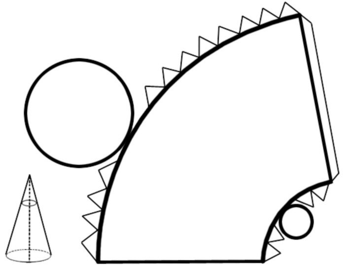 Усеченный конус развертка