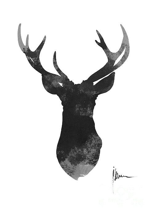 Голова оленя арт