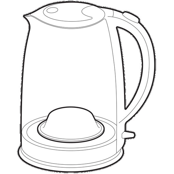 Раскраска электрический чайник для детей
