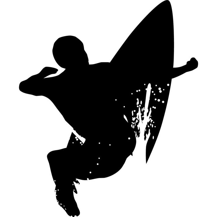 Силуэт серфингиста