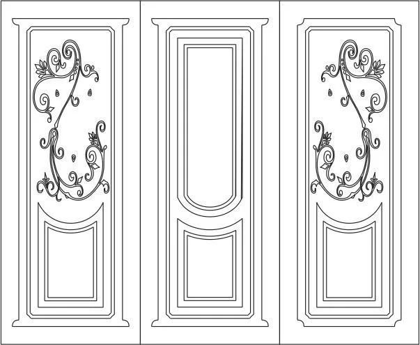 Узоры на двери