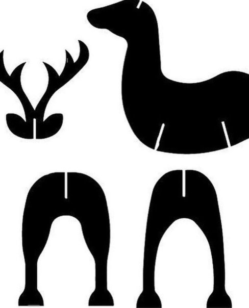 Фигурка оленя для вырезания