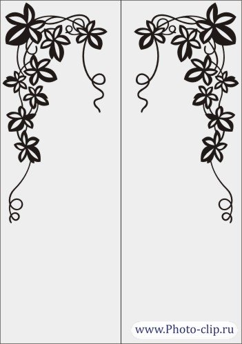 Узоры на двери