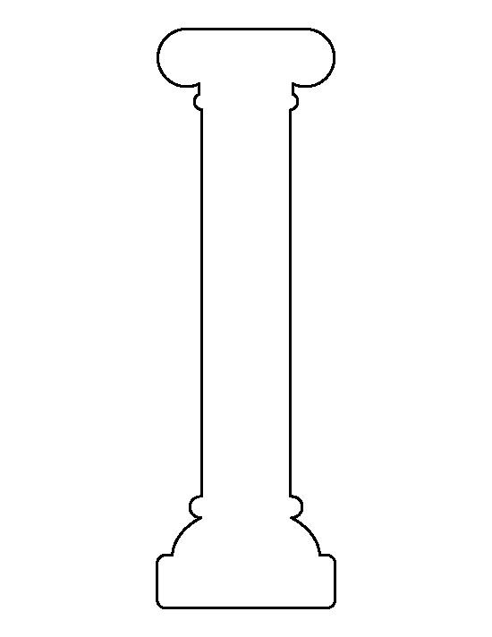 Трафарет колонны