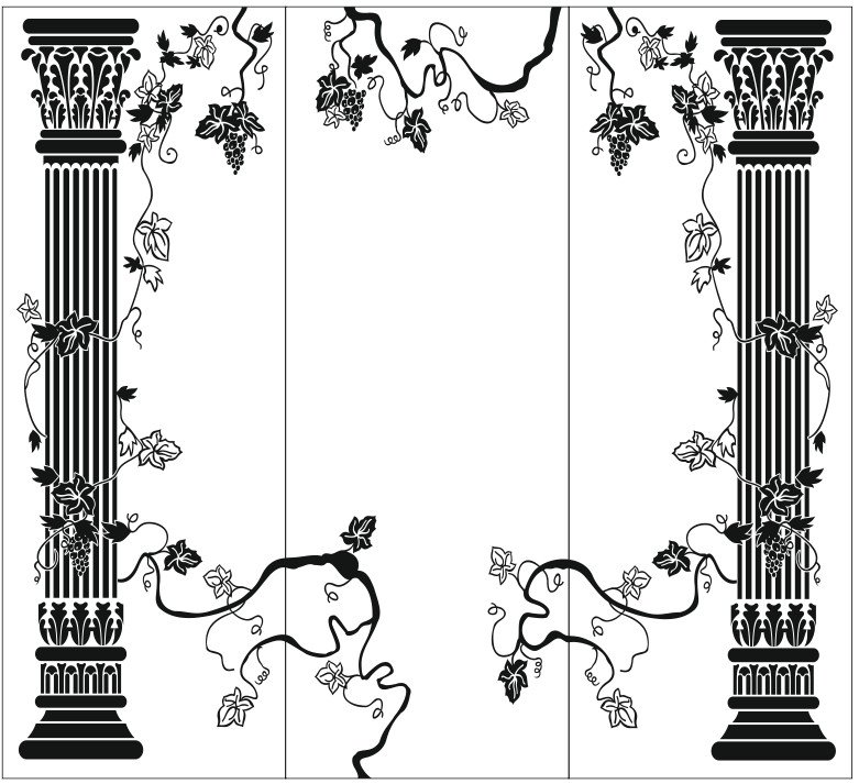 Узоры на колоннах