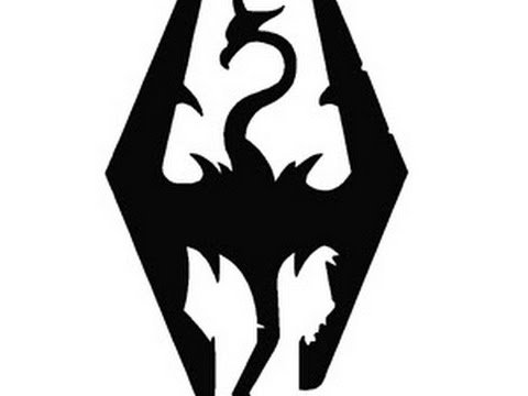 Трафарет скайрим