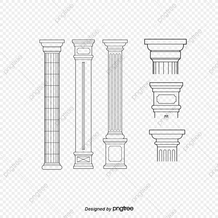 Древнегреческая колонна вектор