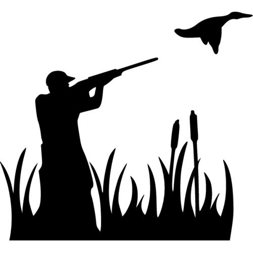 Охотник силуэт