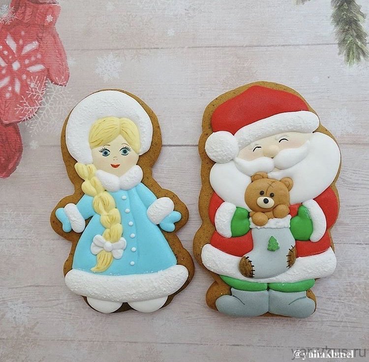 Пряники дед Мороз и Снегурочка
