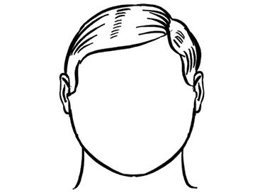 Контур лица для рисования