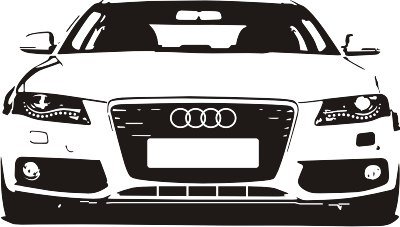 Трафарет Ауди
