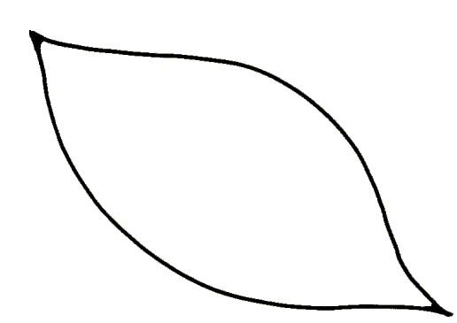 Лепесток трафарет