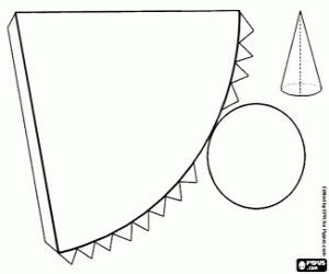 Распечатка конуса для склеивания