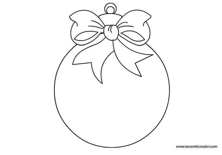 Новогодний шар контур