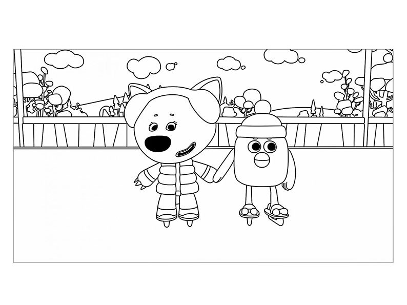 Раскраска Мимимишки