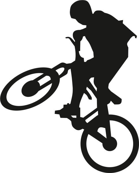 Трафарет велосипеда