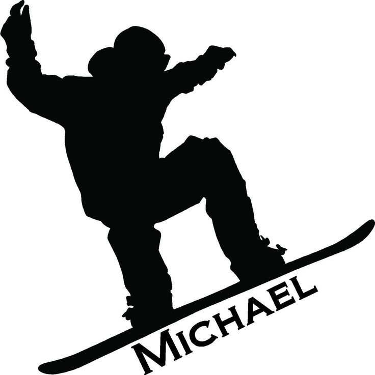 Лыжник силуэт