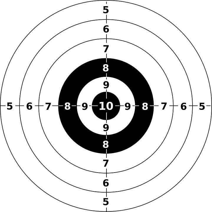Мишень для воздушки 10 метров