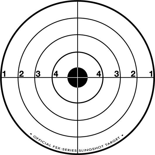 Пистолетная мишень 10 метров для пневматики