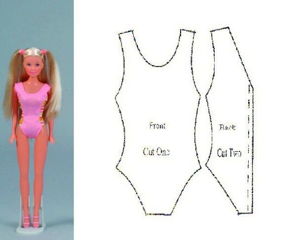 Выкройки одежды для куклы Барби пошагово для начинающих