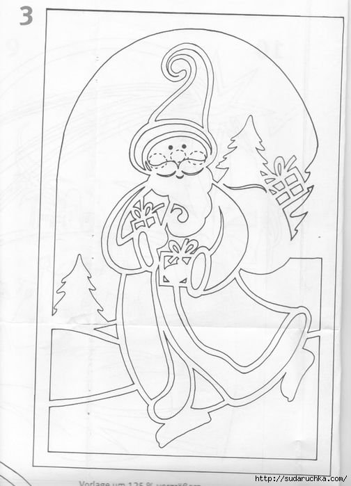 Новогодний витраж