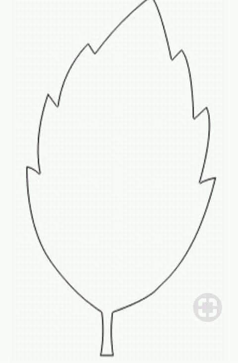 Шаблон листьев для вырезания