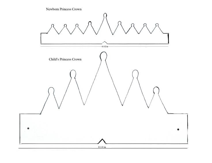 Корона из картона шаблон
