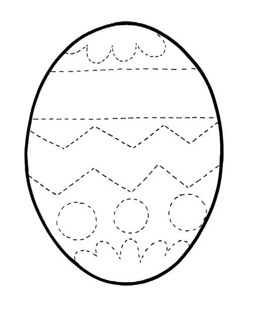 Пасхальное яйцо раскраска