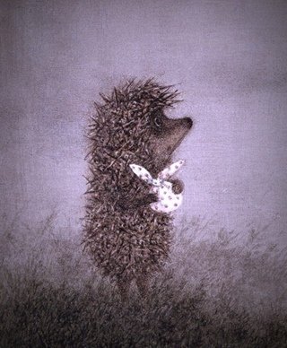 Ежик в тумане трафарет