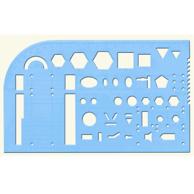 Линейка трафарет студенческий