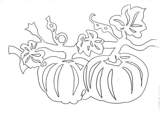 Трафареты на окна осень для вырезания