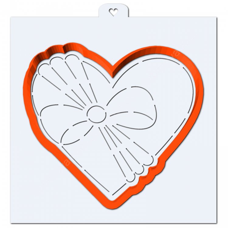 Трафареты для имбирных пряников сердце