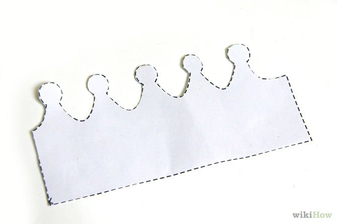 Лекало короны из бумаги