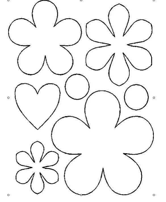 Трафарет "цветы"