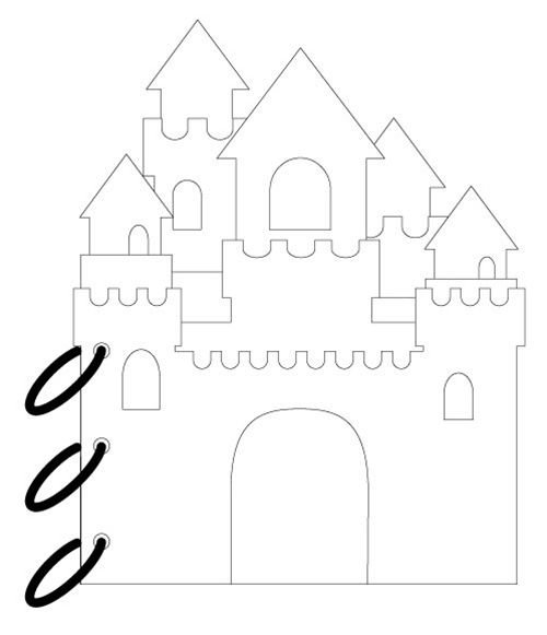 Замок трафарет