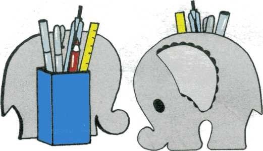 Развертка подставки для карандашей