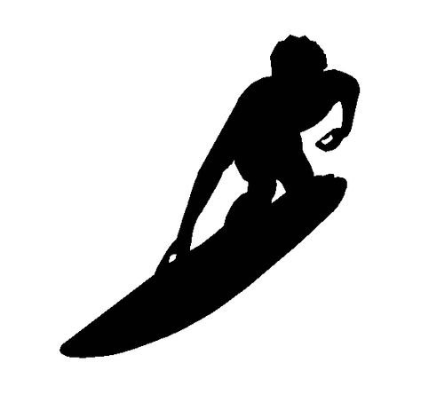 Доска для серфинга силуэт