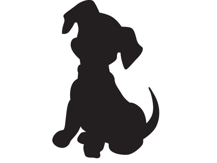 Силуэт собаки для вырезания