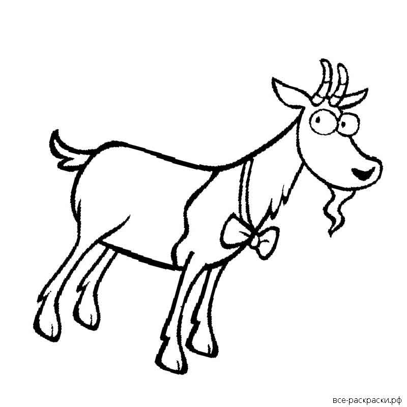 Рождественская коза раскраска