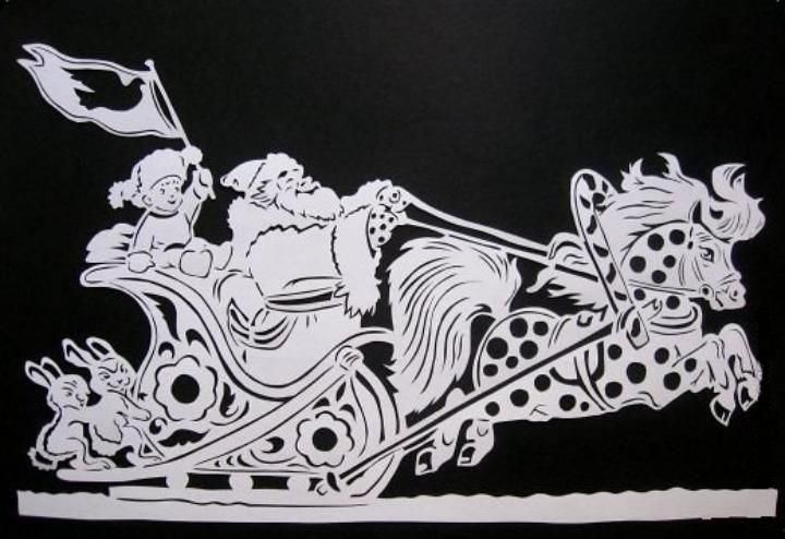 Ажурное вырезание лошадь