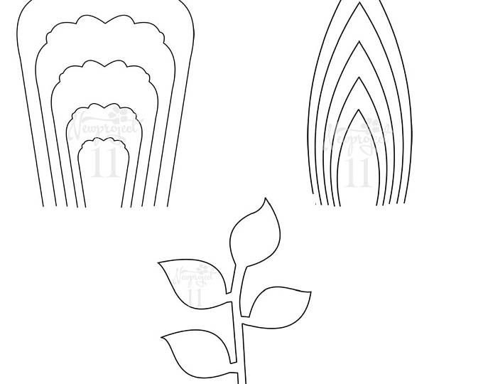Заготовки для бумажных цветов