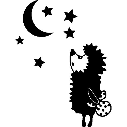 Силуэт ежика