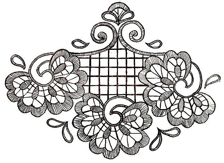 Вышивка Ришелье на швейной машинке узоры