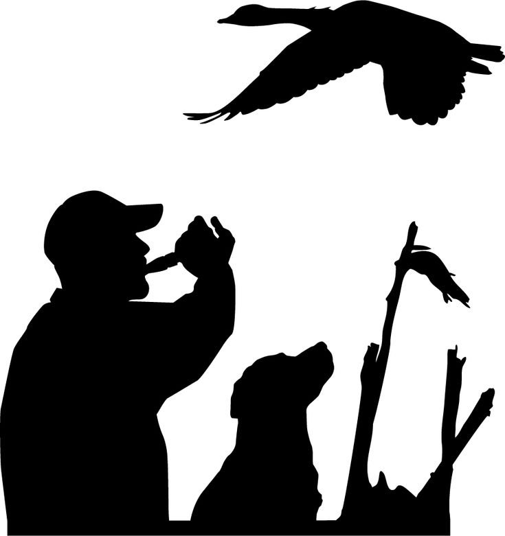 Охота силуэт