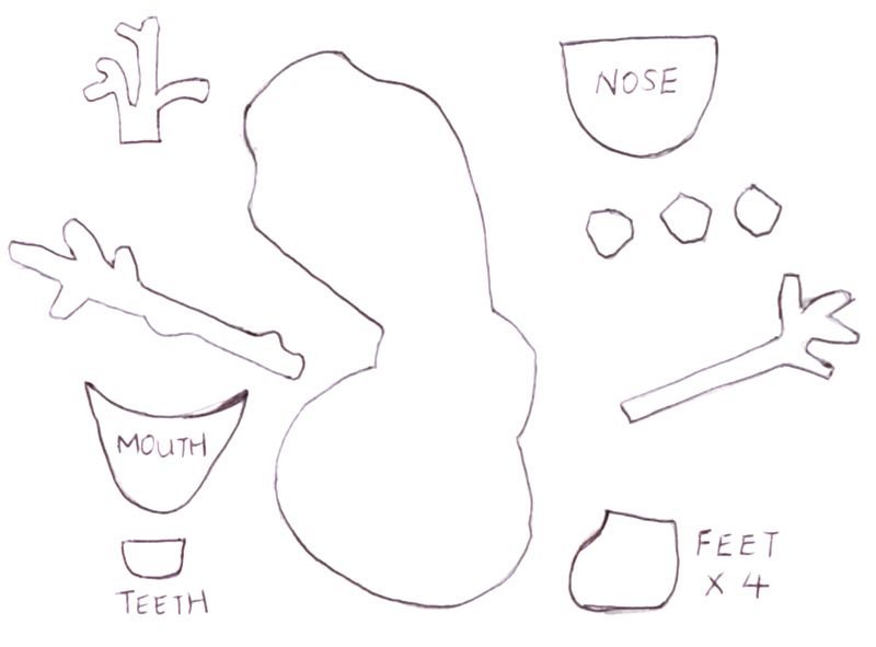 Выкройка снеговока ОЛФИ