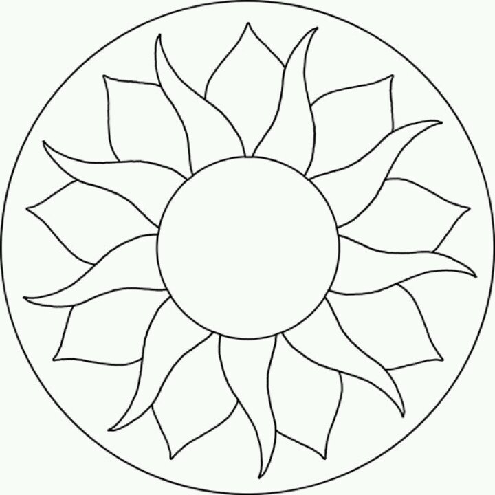 Орнамент в круге для детей