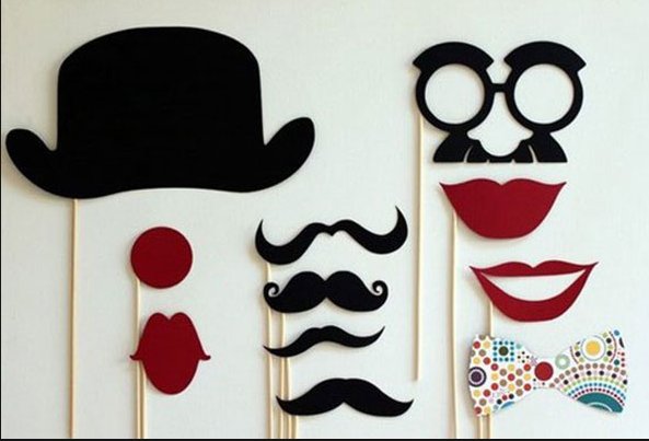 Атрибуты для фотосессии на палочке