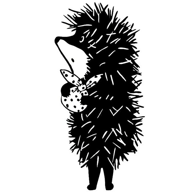 Силуэт ежика