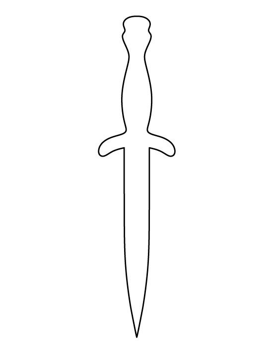 Меч контур
