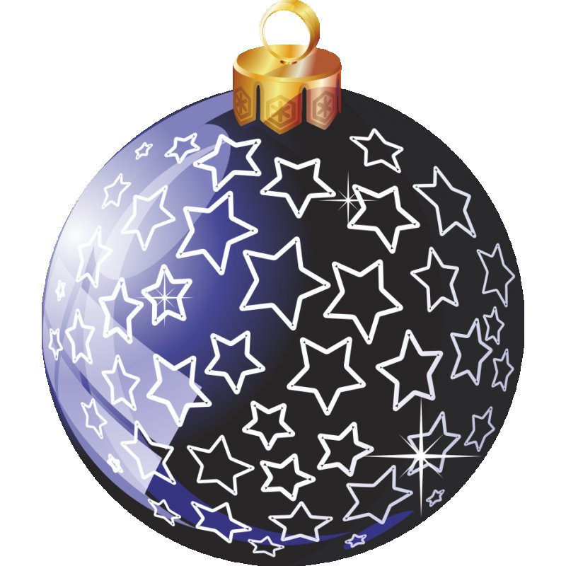 Елочный шар со звездами